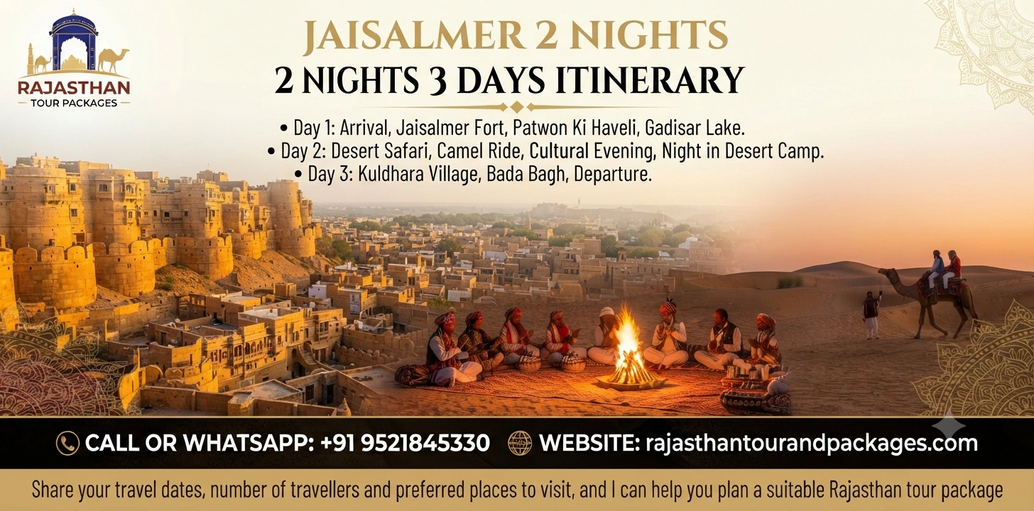 Jaisalmer 2 Nights 3 Days Itinerary