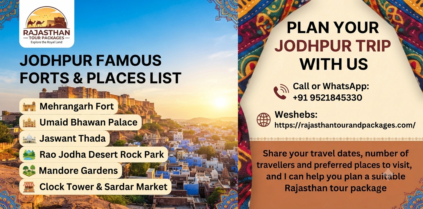 Jodhpur Famous Forts and Places List