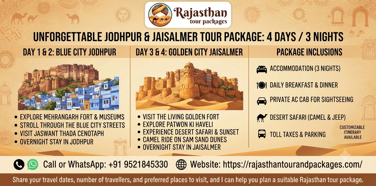 Jodhpur Jaisalmer Tour Package 4 Days
