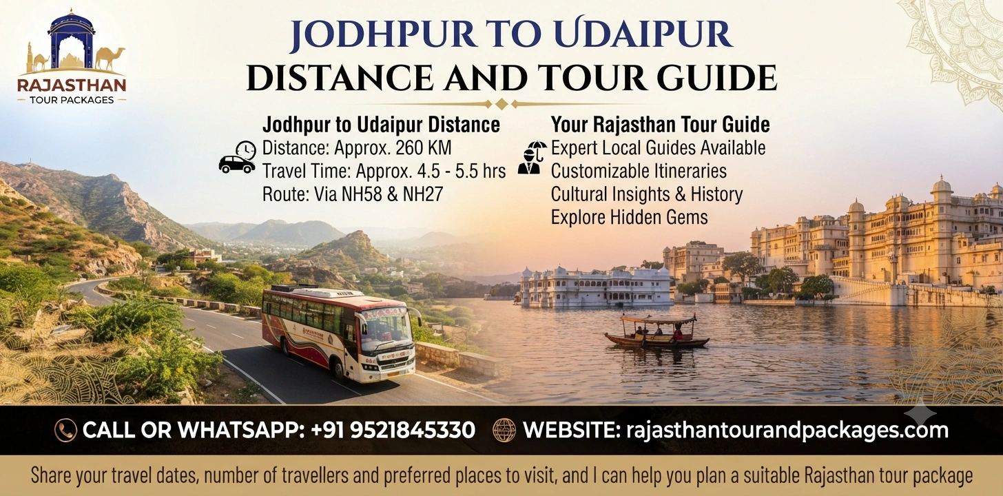 Jodhpur to Udaipur Distance and Tour Guide
