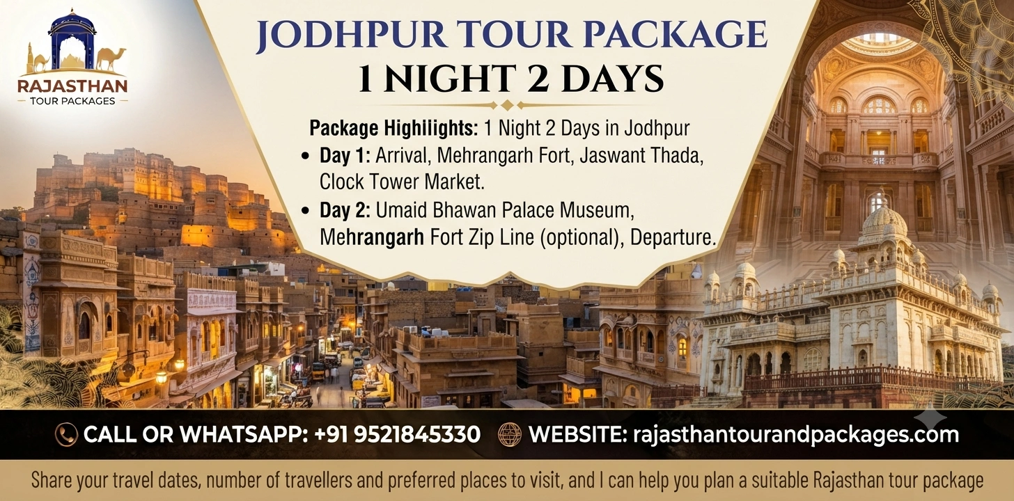 Jodhpur Tour Package 1 Night 2 Days